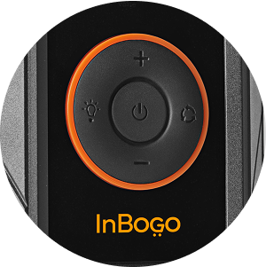 Botón de encendido y control principal del inflador Inbogo