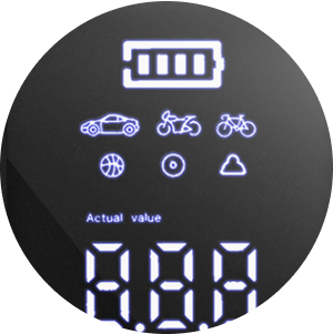 Detalle del inflador Inbogo mostrando los puertos de salida de aire, USB y USB-C